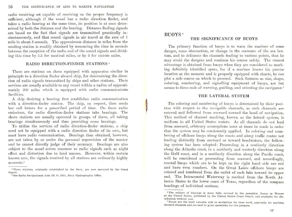 US Coast Guard- Significance of Aids to Navigation - 1943 Radio Direction