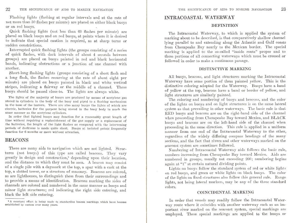 US Coast Guard- Significance of Aids to Navigation - 1943 Beacons