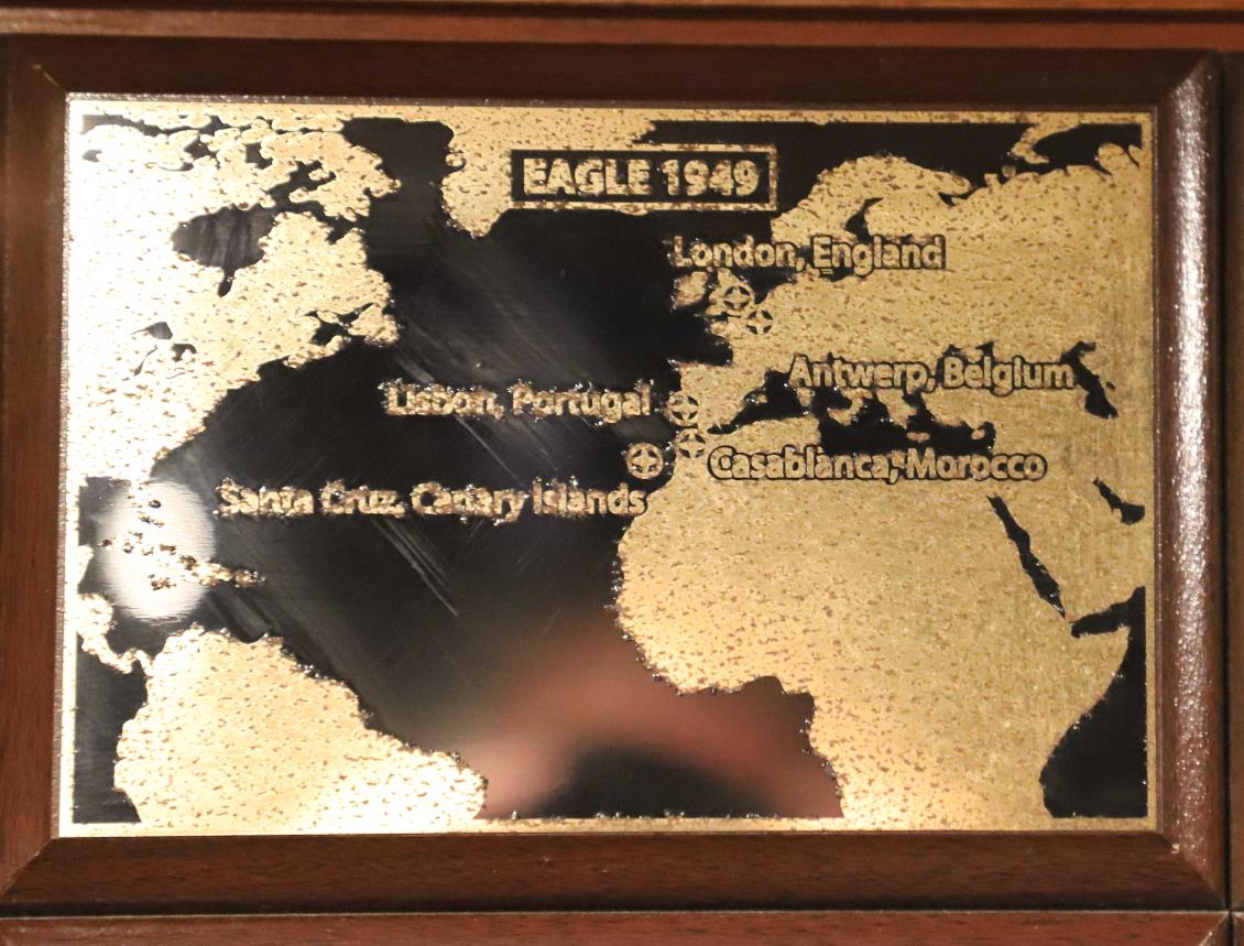 U.S> Coast Guard Barque Eagle - Voyage Plate 1949