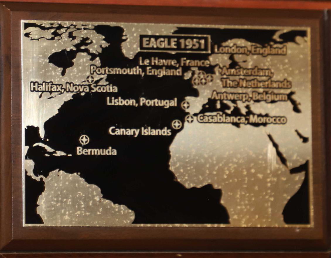 U.S> Coast Guard Barque Eagle - Voyage Plate 1951