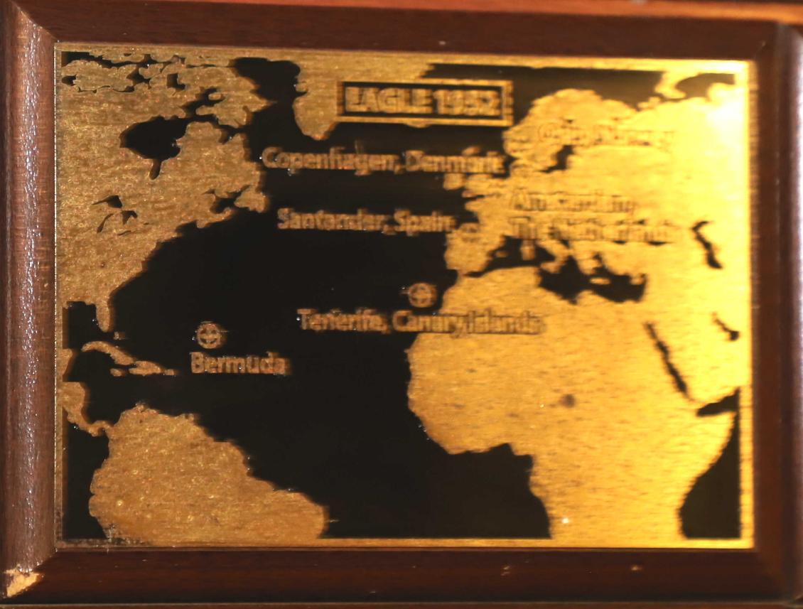 U.S> Coast Guard Barque Eagle - Voyage Plate 1952