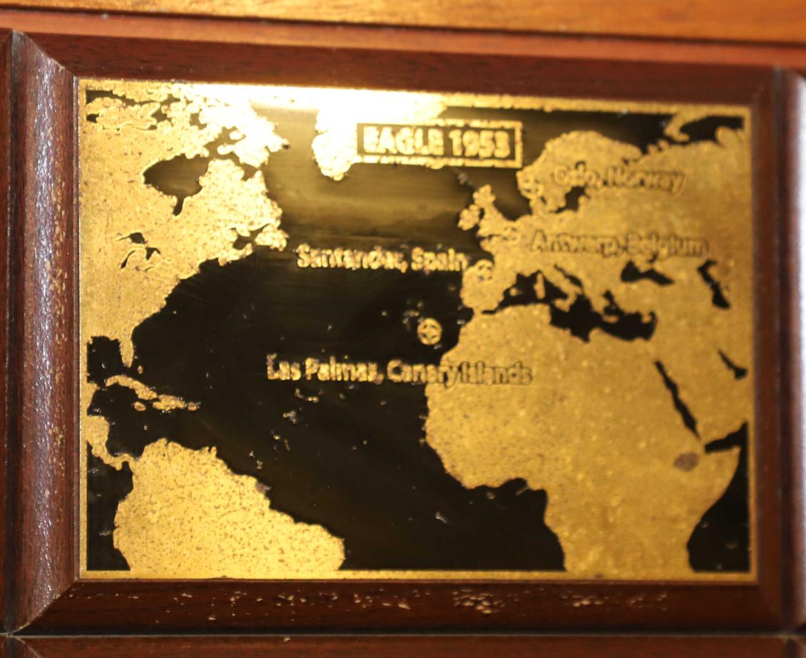 U.S> Coast Guard Barque Eagle - Voyage Plate 1953