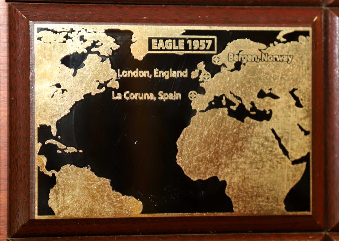 U.S> Coast Guard Barque Eagle - Voyage Plate 1957
