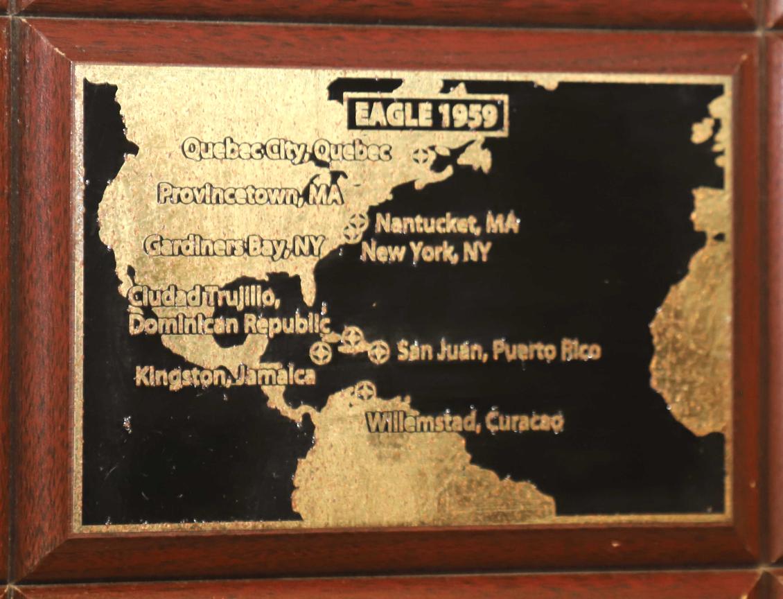 U.S> Coast Guard Barque Eagle - Voyage Plate 1959