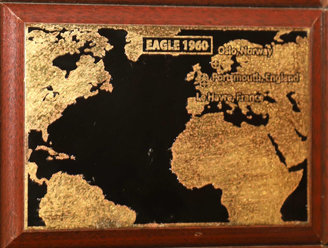 U.S> Coast Guard Barque Eagle - Voyage Plate 1960