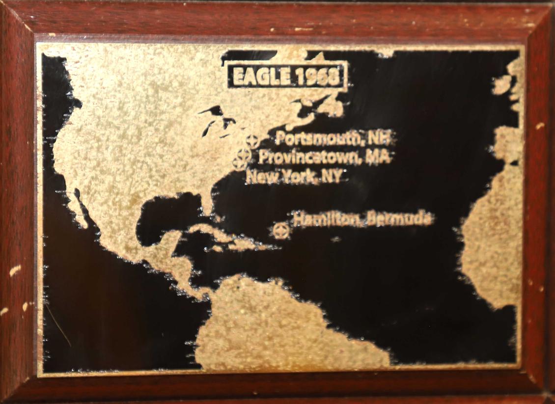 U.S> Coast Guard Barque Eagle - Voyage Plate 1968