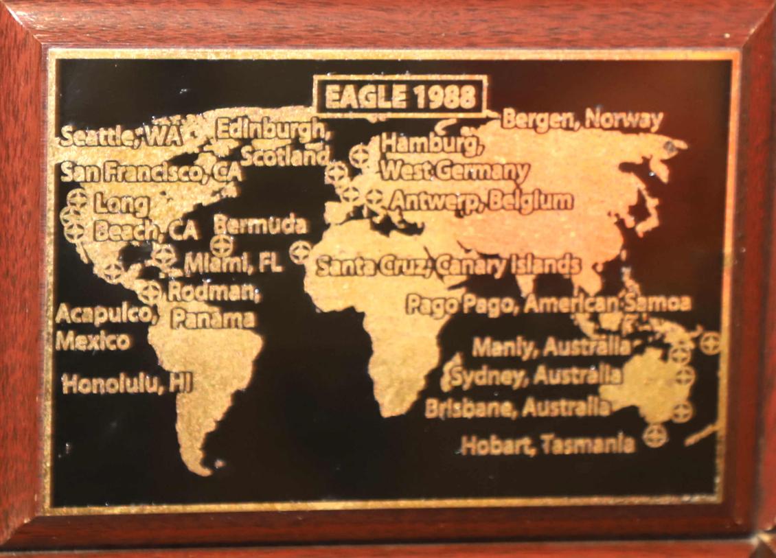 U.S. Coast Guard Barque Eagle - Voyage Plate 1988