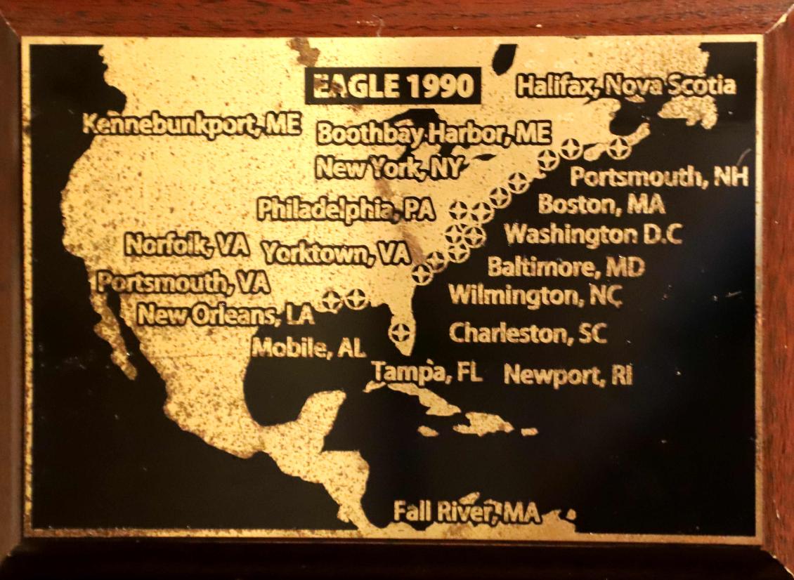 U.S. Coast Guard Barque Eagle - Voyage Plate 1990
