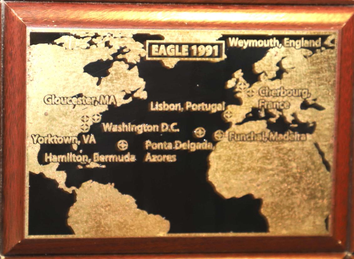 U.S. Coast Guard Barque Eagle - Voyage Plate 1991
