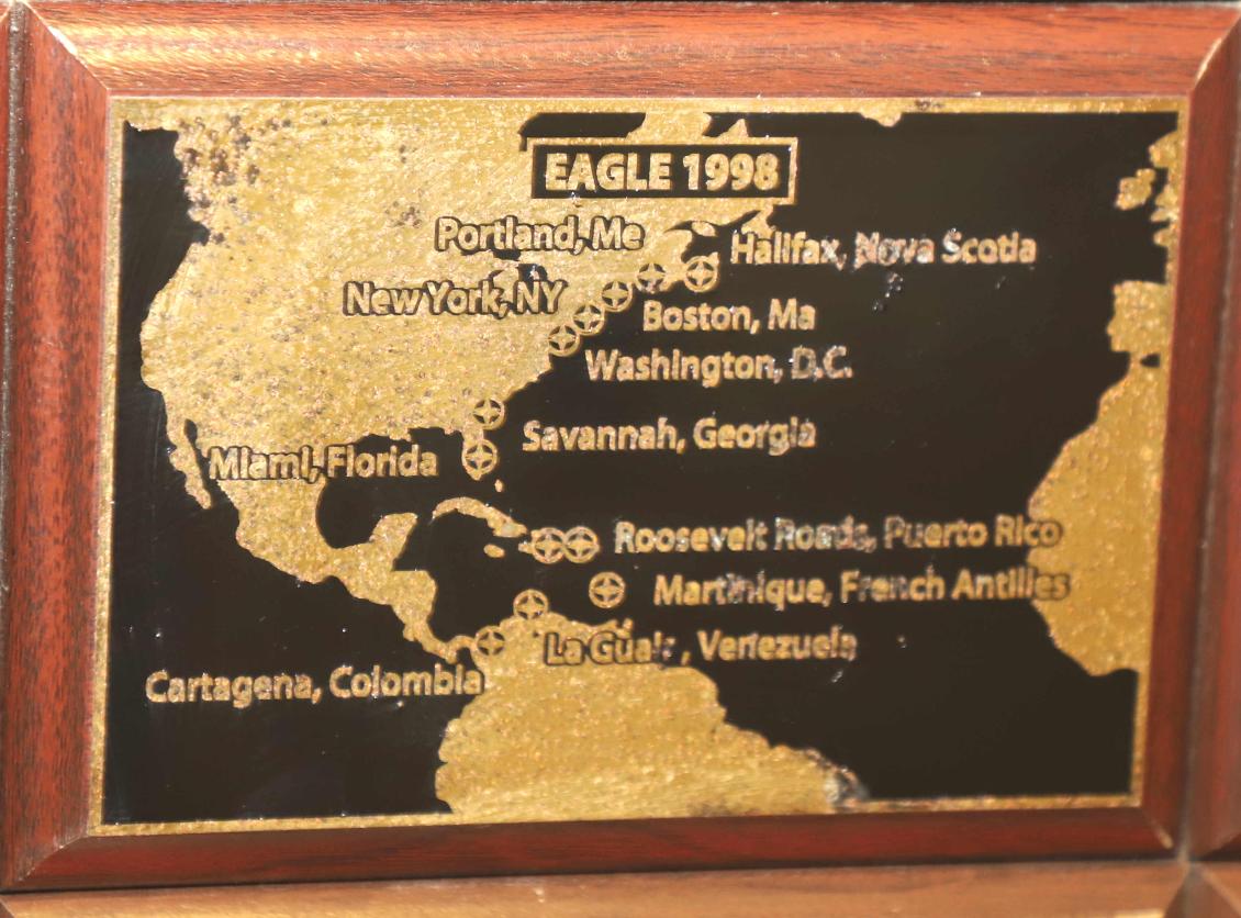 U.S. Coast Guard Barque Eagle - Voyage Plate 1998