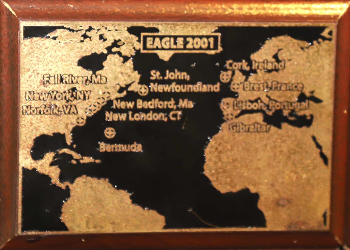 U.S. Coast Guard Barque Eagle - Voyage Plate 2001