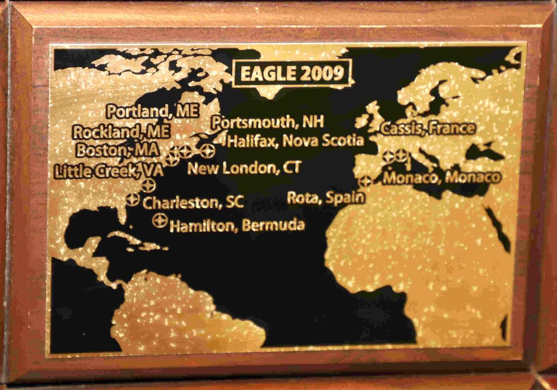 U.S. Coast Guard Barque Eagle - Voyage Plate 2009