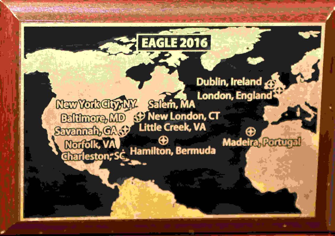U.S. Coast Guard Barque Eagle - Voyage Plate 2016