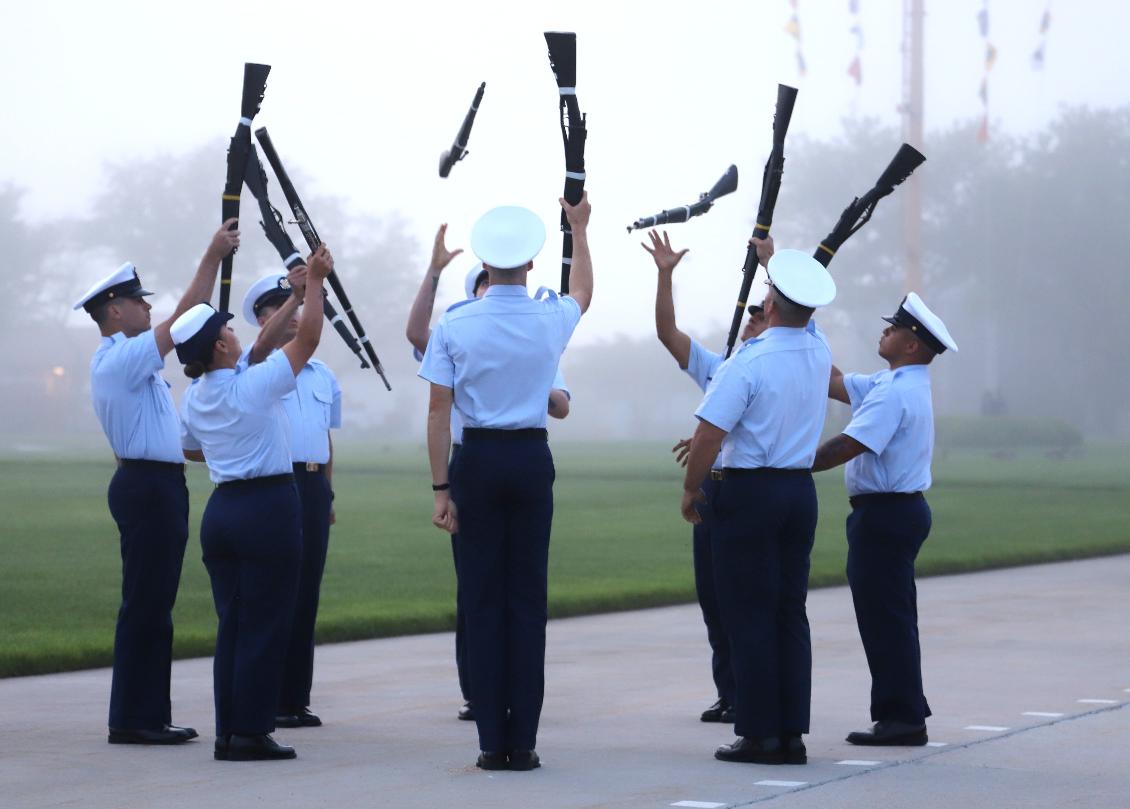 Cape May New Jersey Coast Guard Training Center Sunset Parade 2024