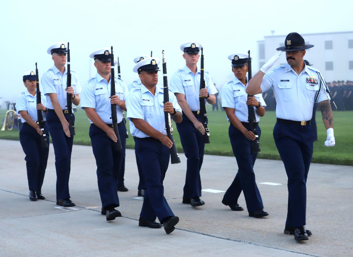 Cape May New Jersey Coast Guard Training Center Sunset Parade 2024