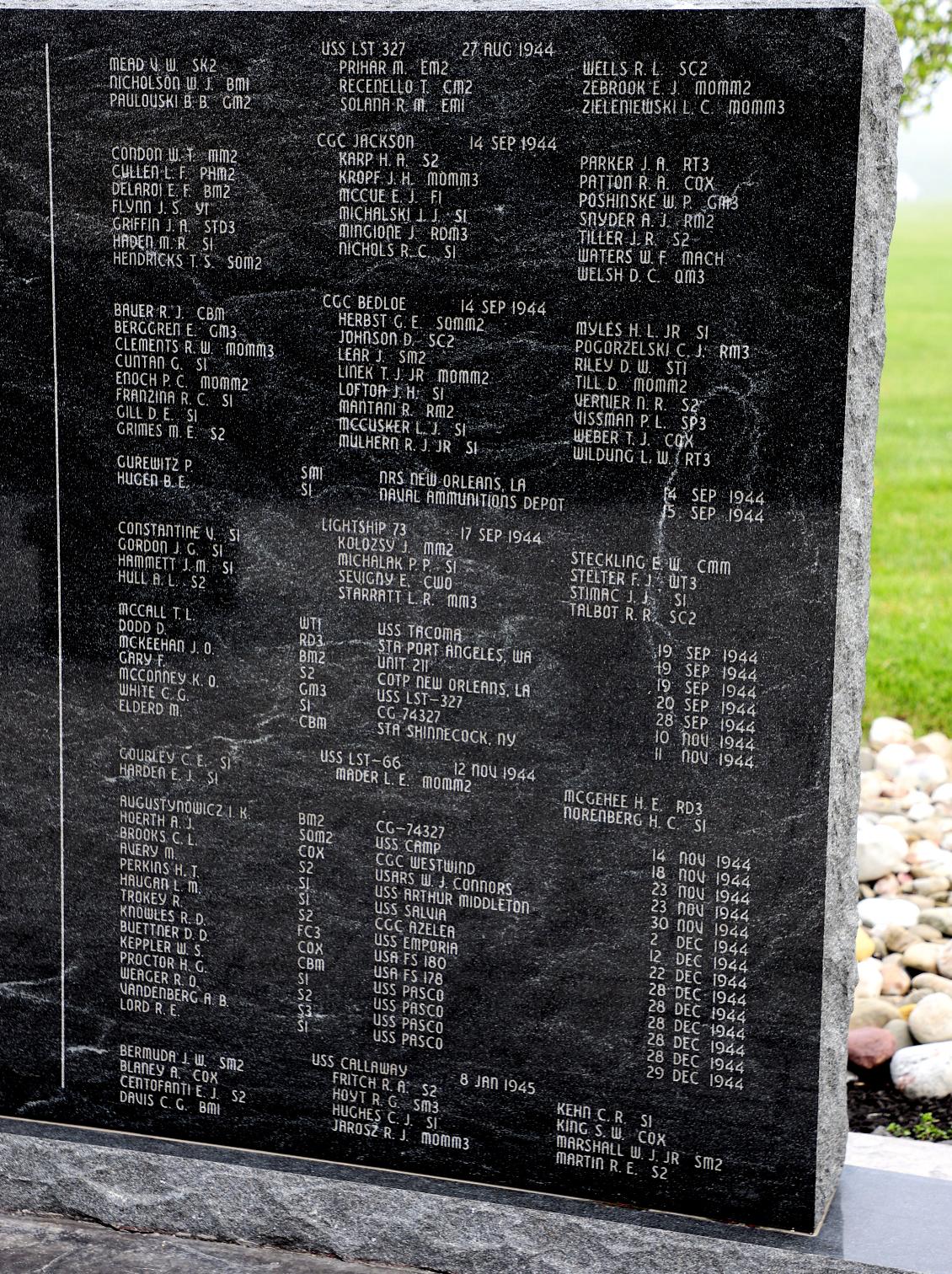 Cape May CG Training Center - Coast Guard Enlisted Memorial 1944