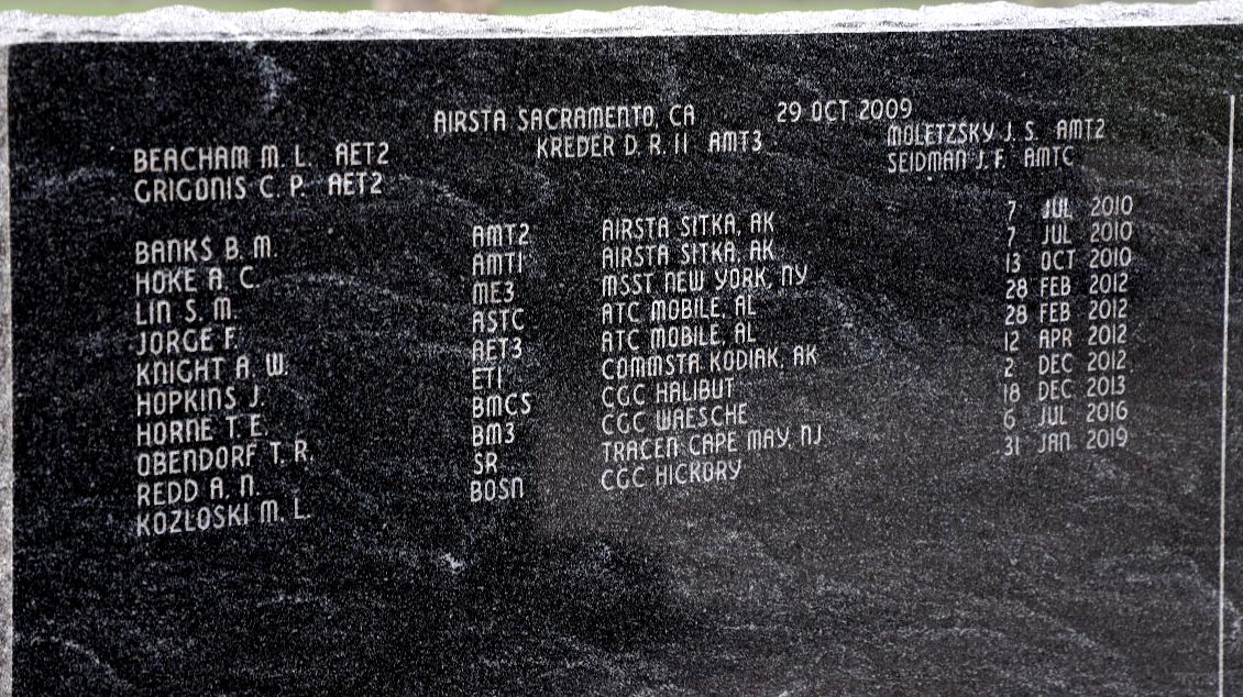 Cape May CG Training Center - Coast Guard Enlisted Memorial 2009 - 2019