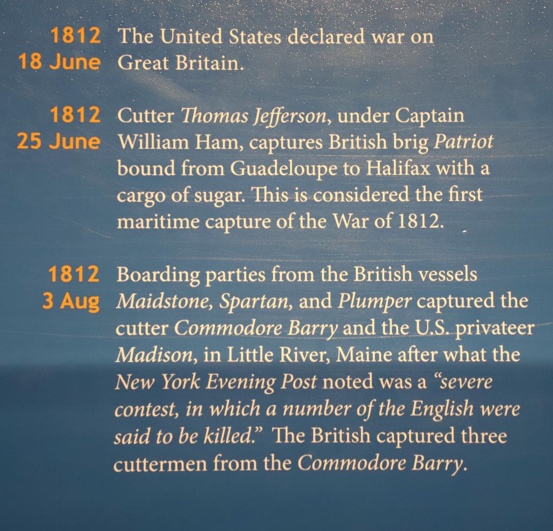 US Coast Guard Academy Museum - 1812