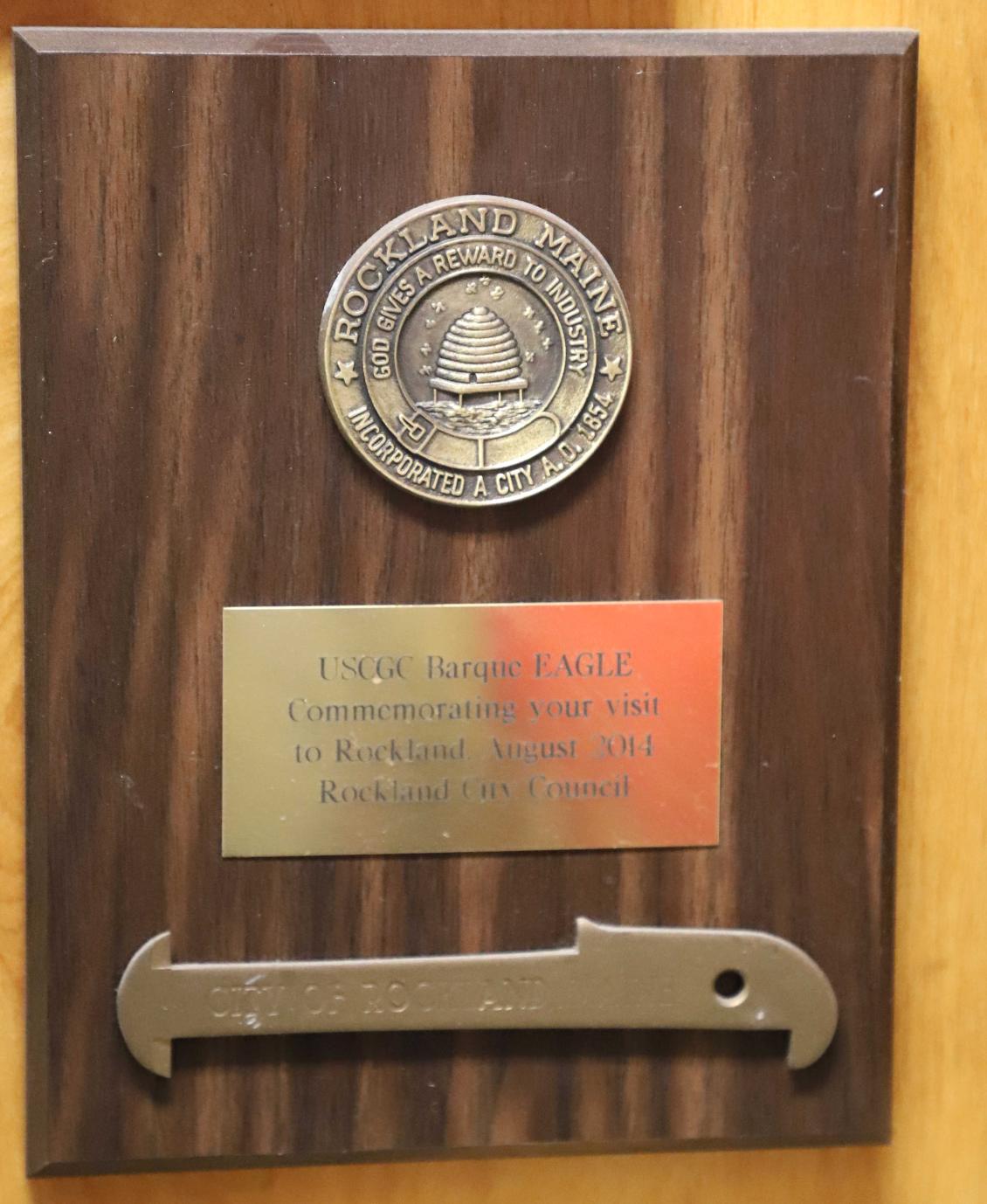 Coast Guard Cutter Eagle - Rockland Maine Plaque