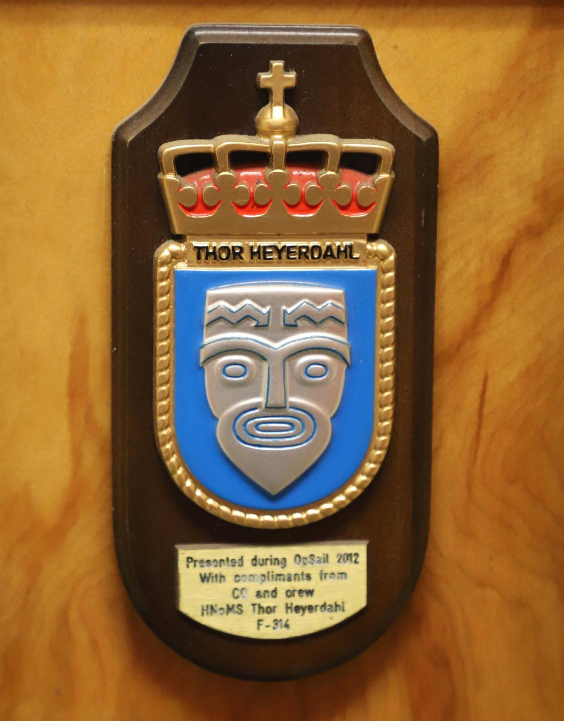Coast Guard Cutter Eagle - Thor Heyerdahl Plaque