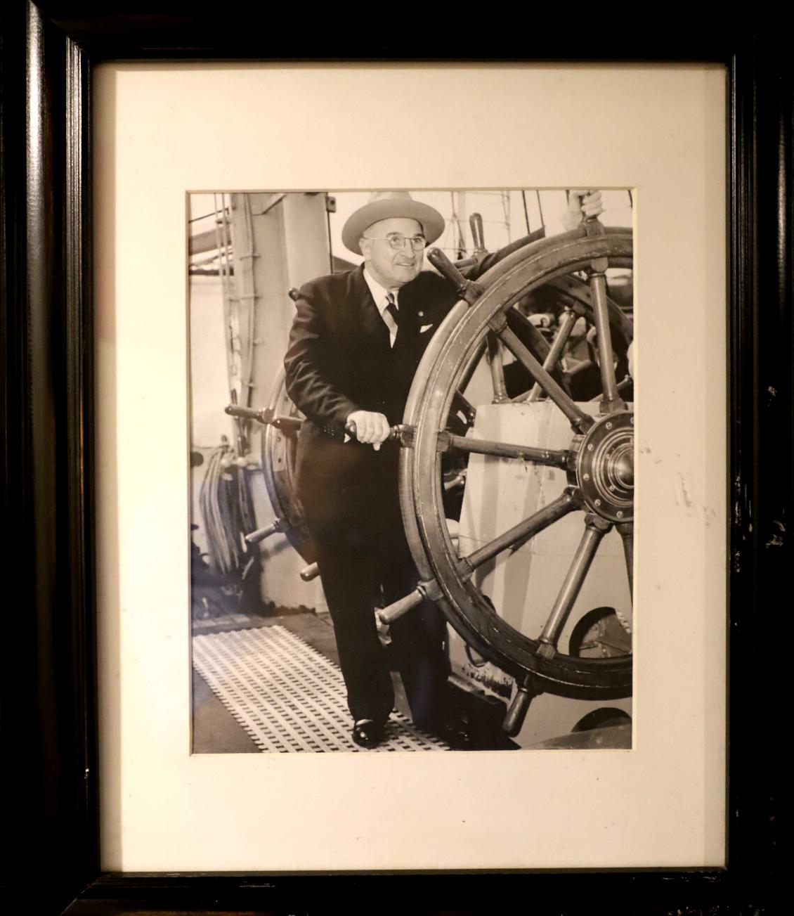 Coast Guard Cutter Eagle - President Harry Truman at the Helm
