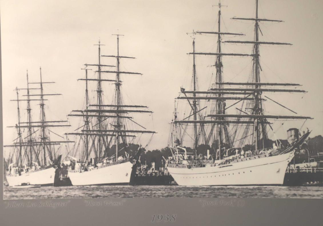 German Ships Horst Wessel Albert Leo Schlageter & Gorch Fock