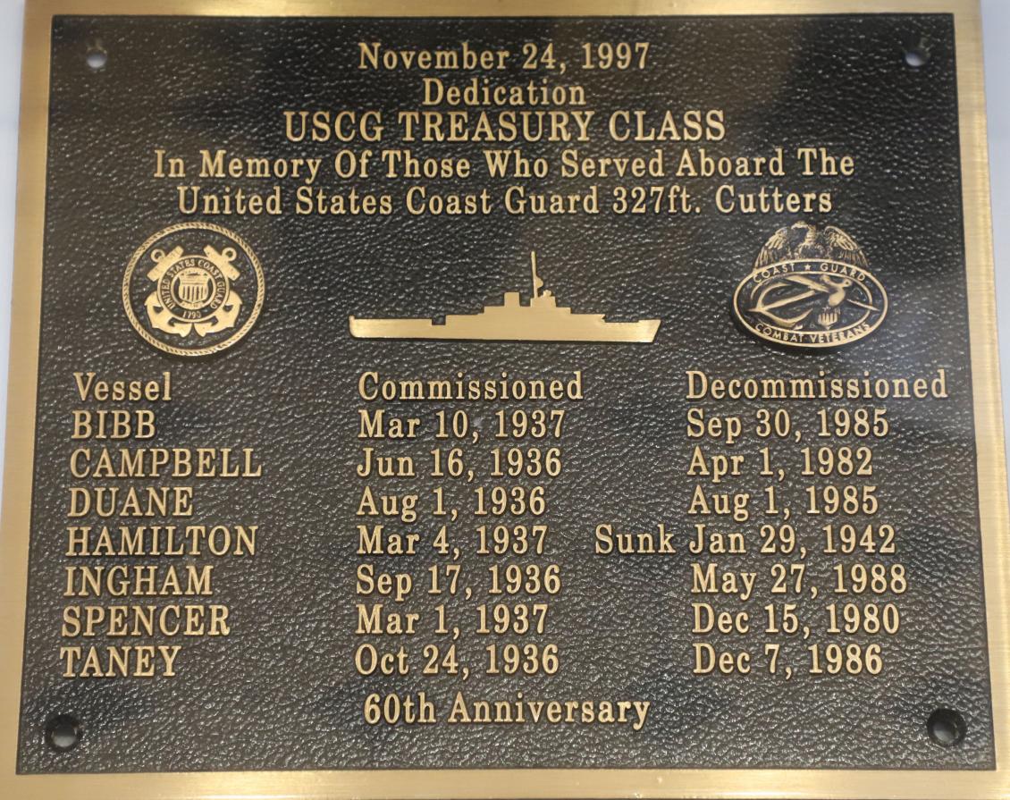 Coast Guard Cutter Dedication - 327 Foot Treasury Class