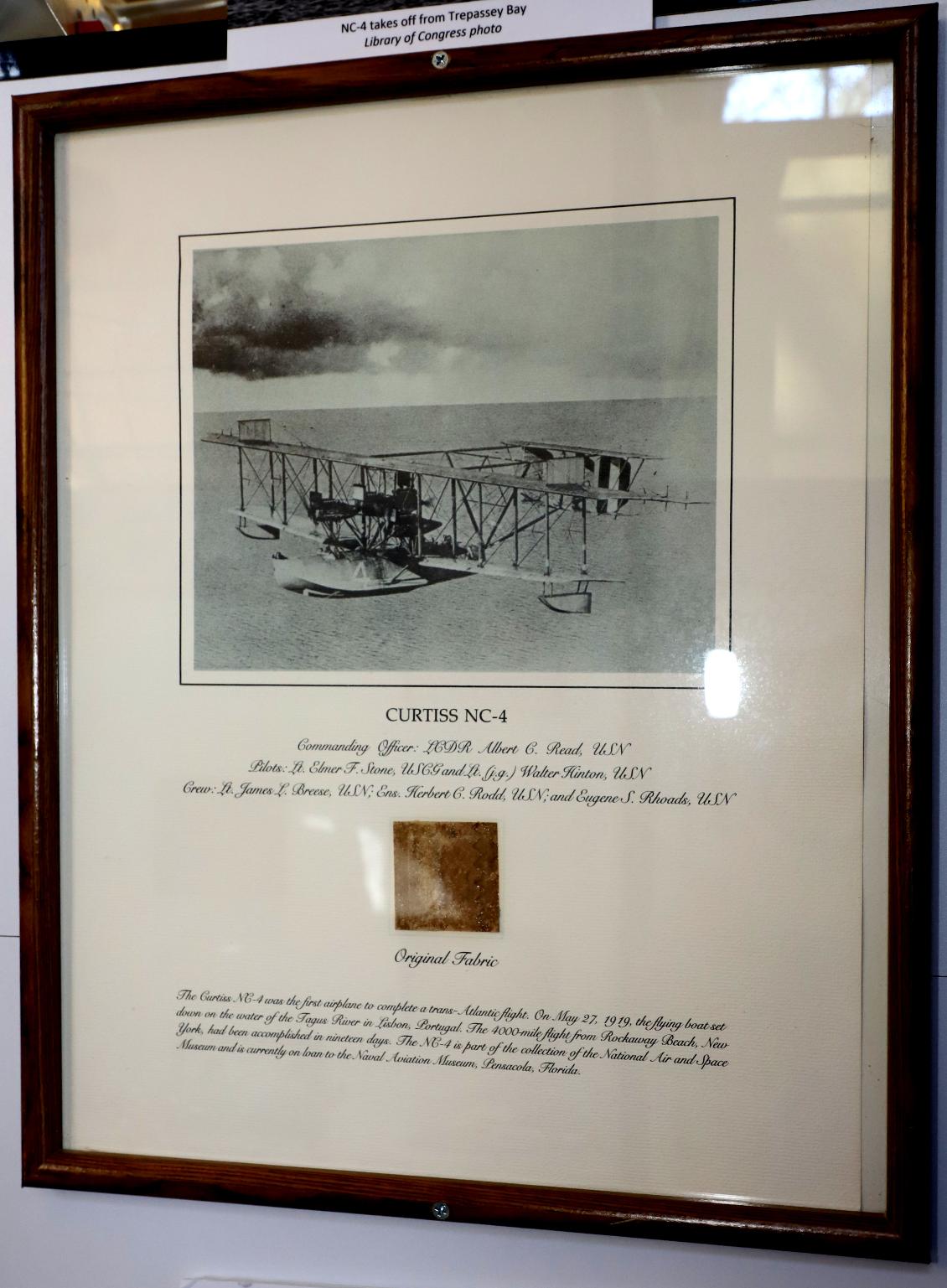 Curtiss NC-4 Cross-Atlantic Flight 1919 - Coast Guard Heritage Museum Barnstable Mass