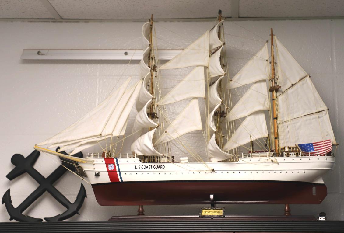 Portsmouth Harbor Coast Guard Station, New Castle New Hampshire - Barque Eagle Model
