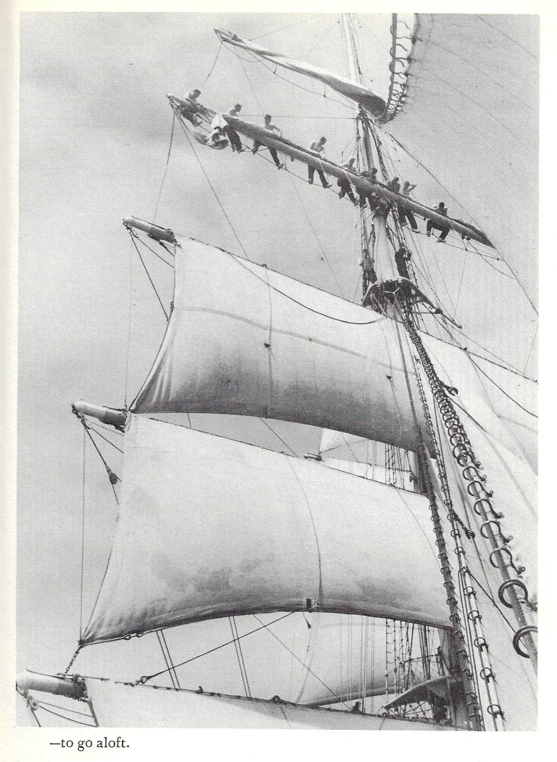 Sailing U.S. Coast Guard Eagle 1955 - Page 79 Dropping the Sails